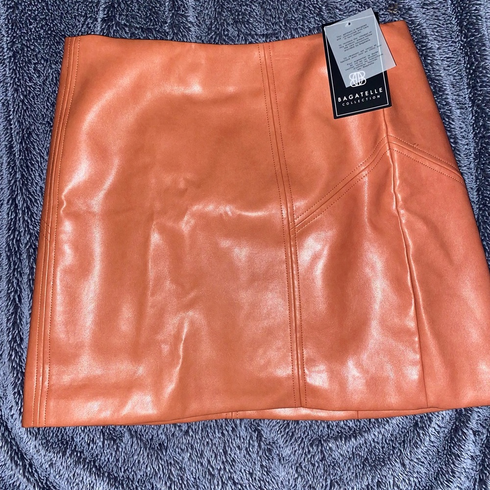 Bagatelle Brown Mini Skirt for Night Out